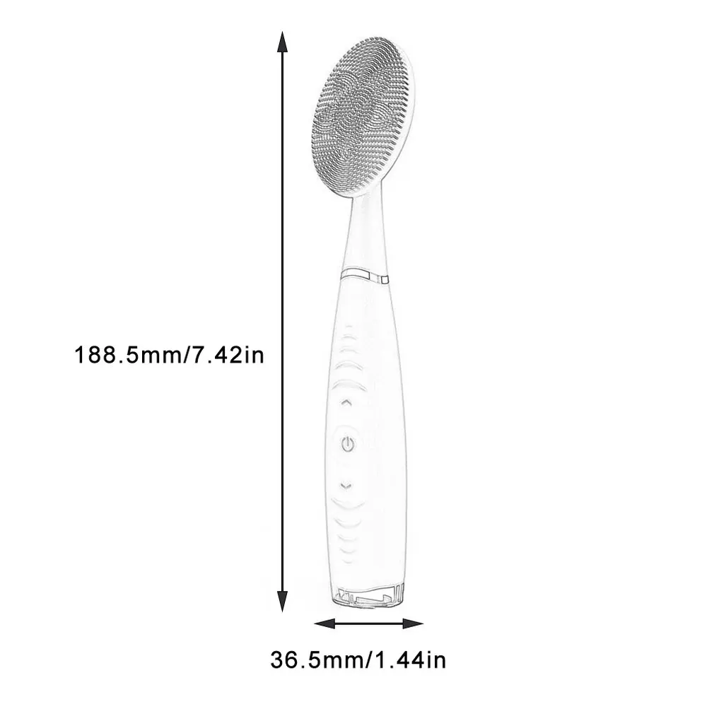 

Hand-Held Electric Silicone Cleansing Instrument Electric Wash Brush Household Portable Cleansing Massage Instrument