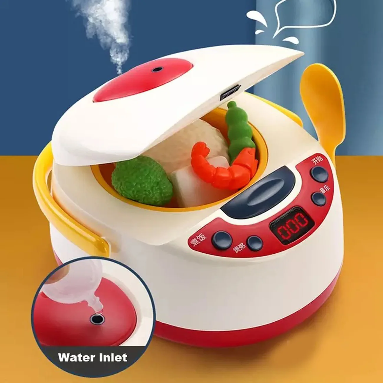 

Simulation Electric Rice Cooker Interactive Toy Kids Kitchen Toys Toddlers Kitchen Food Pretend Play House Role Playing Toy