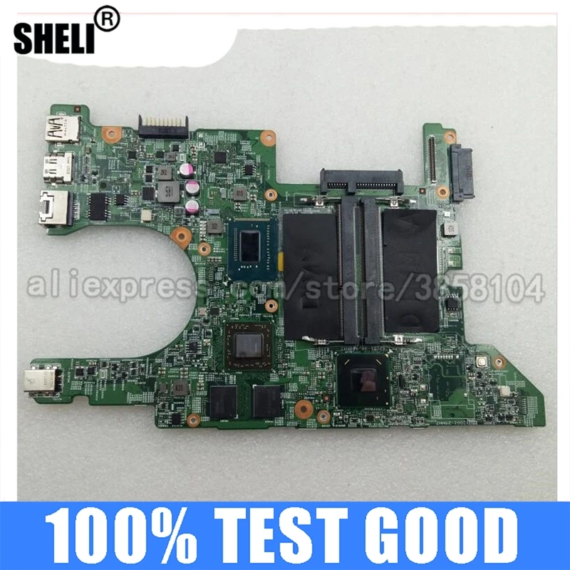 SHELI for Dell 5423 Motherboard with I7-3537U DMB40 CN-0DT0G5 DT0G5 FJ7H9 CN-0FJ7H9 DDR3 Inspiron Intel Integrated |