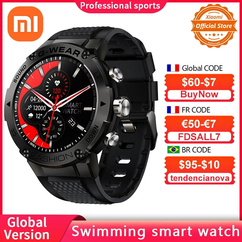 

Xiaomi sports smart watch men's 1.32 inch IPS screen heart rate detection multiple sports mode waterproof outdoor smart watch