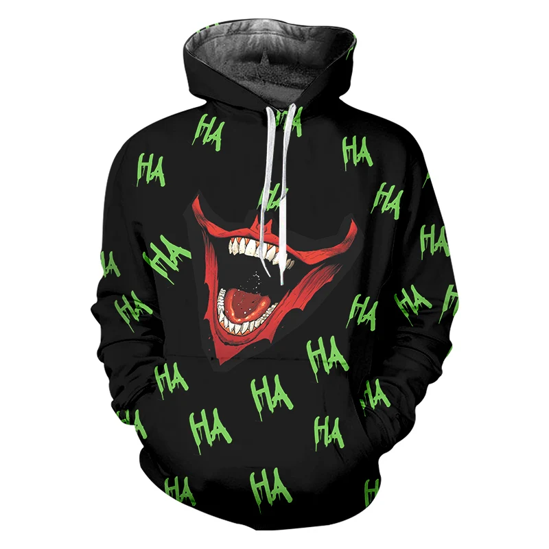 

OGKB HAHA Joker 3D Print Sweatshirt Hoodies Men And Women Hip Hop Funny Autumn Streetwear Hoodies Sweatshirt For Couples Clothes