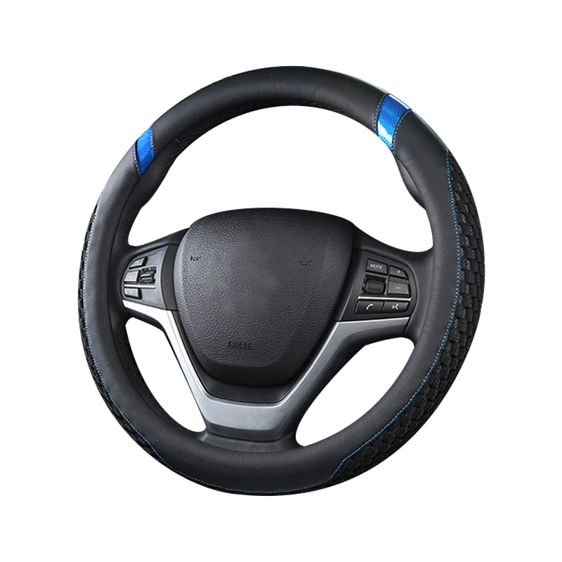 

LEDTENGJIE 37-38cm car steering wheel cover is breathable, non-slip and wear-resistant, 6 colors are available, car interior