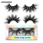 Ресницы LEHUAMAO 3D, накладные ресницы из норки, 25 мм, пушистые мягкие ресницы, эффектные ресницы для макияжа, норковые 3D ресницы, натуральные длинные G05