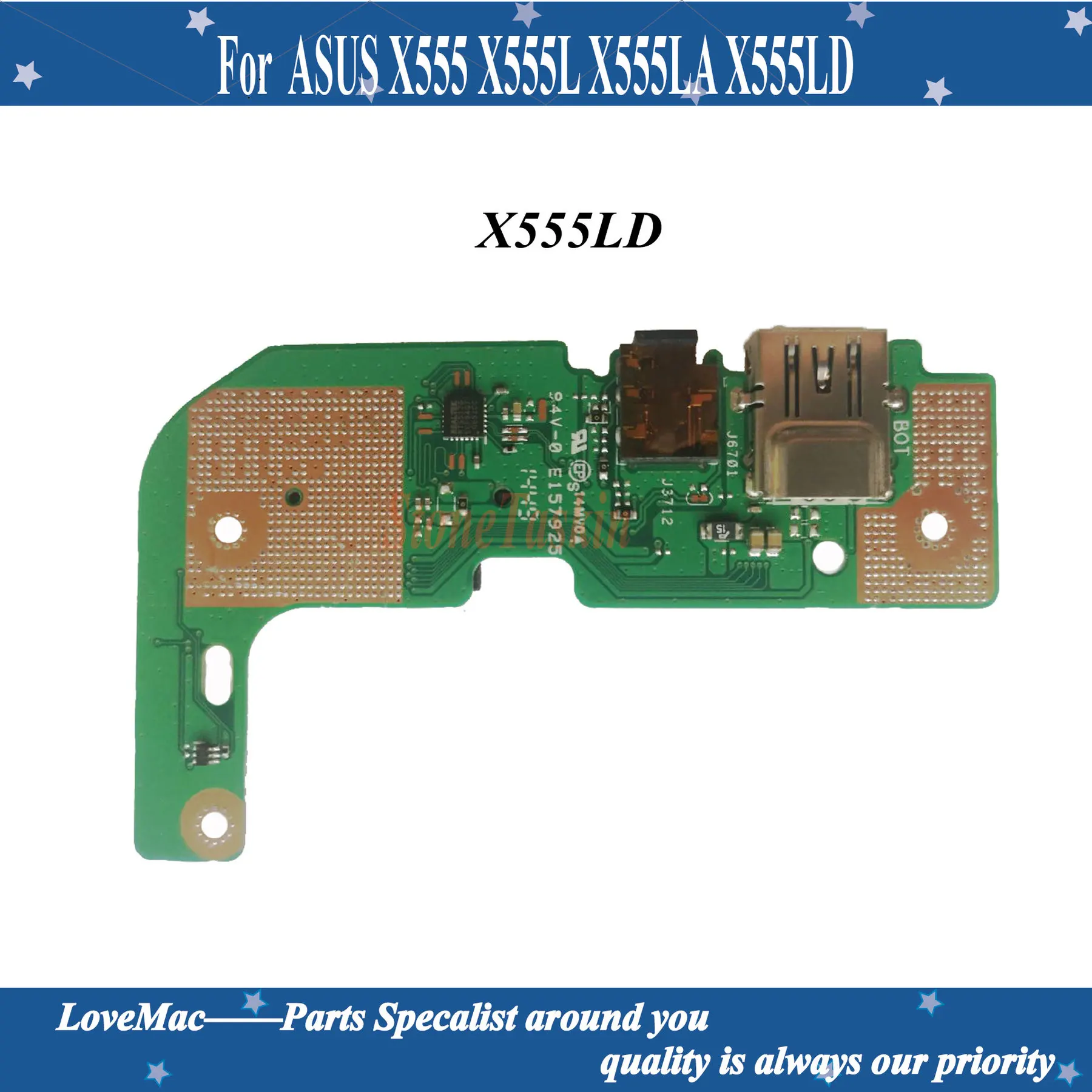 Оригинал для ASUS X555 X555L X555LA X555LD IO USB аудио разъем SD кардридер тестирование