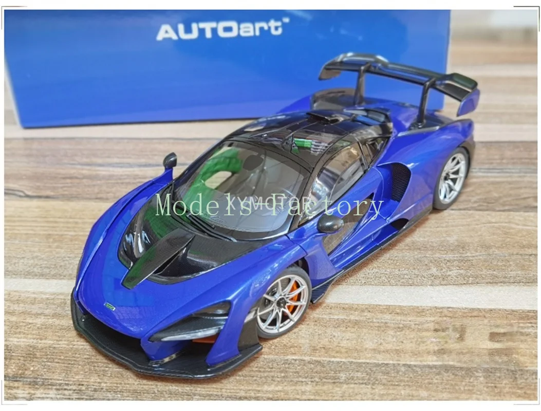 

AUTOart 1:18 For McLAREN SENNA Diecast Metal Car Model Kids Toys Gifts Collection Blue/Black/White/Orange For Display Ornaments