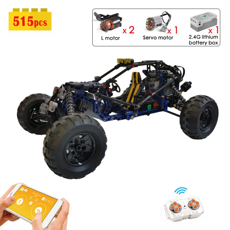

Mould King RC Buggy Technology Building Blocks MOC Remote Control Sports Off-road Vehicle Car Bricks DIY Toy Gift For Boyfriend
