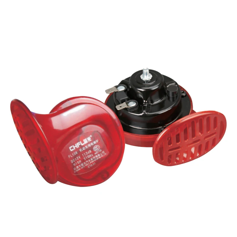 

Hot Sale Long Life Time Car Horn Loud Sound Snail Horn 12v 24V Car double tone high quality Auto Horn