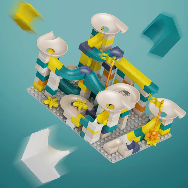 Большой размер мраморный гоночный лабиринт с шариками трасса строительные блоки