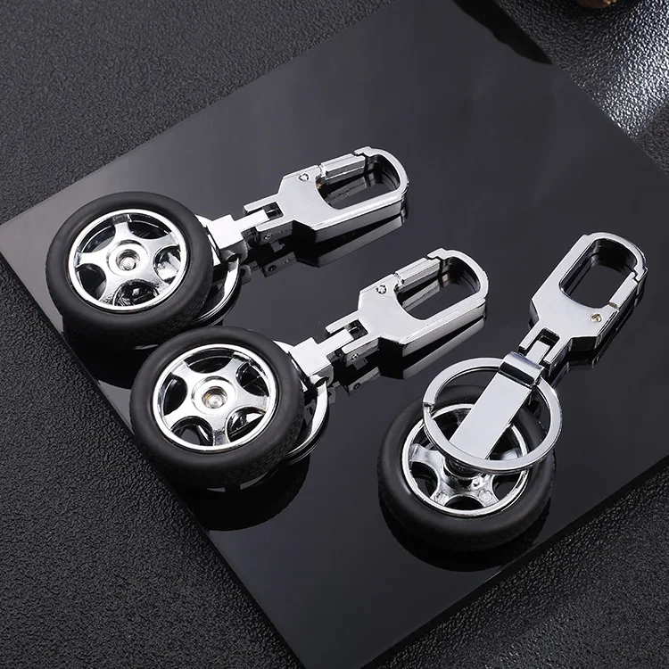 Car accessories car Key Ring Keychain Wheel Rim Chain Luxury Aluminum for mercedes benz amg w204 cla w203 w211 w205 | Автомобили и