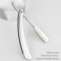 professional salon classic men stainless steel folding razor manual depilation razor 20 pcs disposable replaceable blade