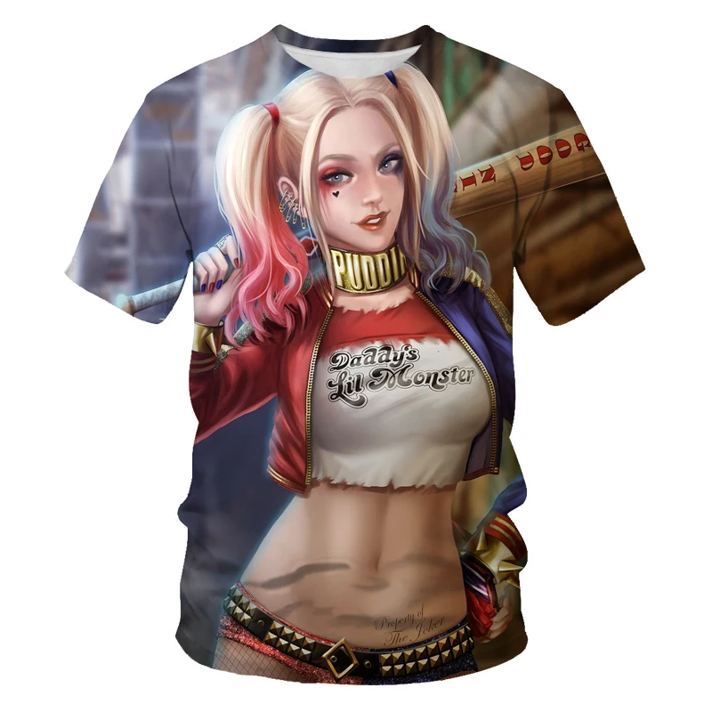 

2021 Summer New 3d Printing Popular Movie Men's And Women's T-shirt Children's Leisure Oversized Top