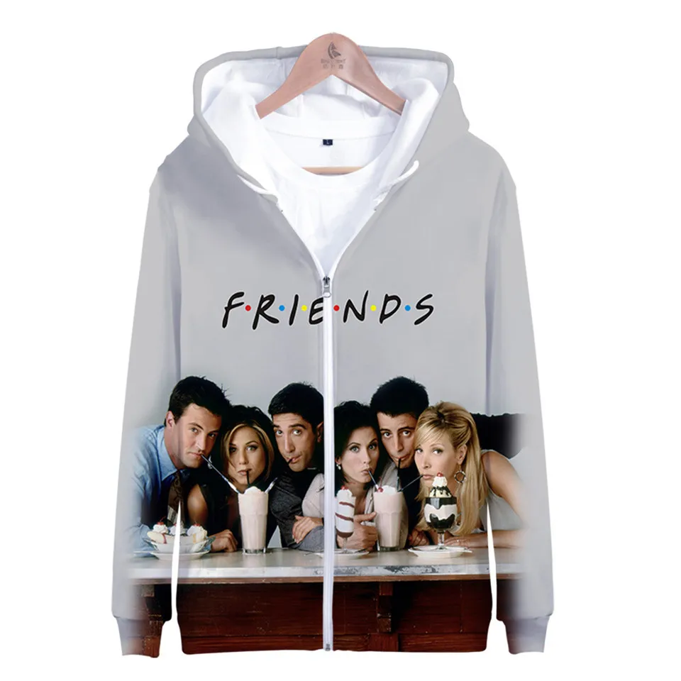 American Classic TV Series Friends 3d Hoodie Men Women Boys Girls Long Sleeve Hoodies Sweatshirt Winter Fleece Jacket Coat