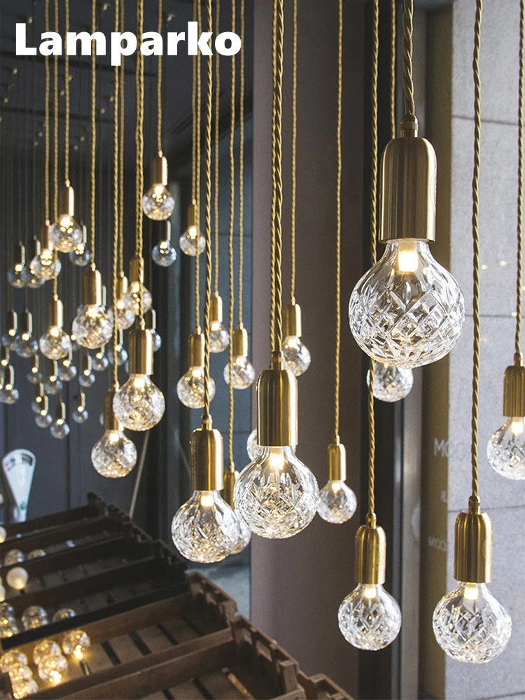 

Nordic Glass Pendant Light LED Gold Ceiling Chandelier Home Decorative Chandelie for Dining Room Kitchen Island Light Fixture