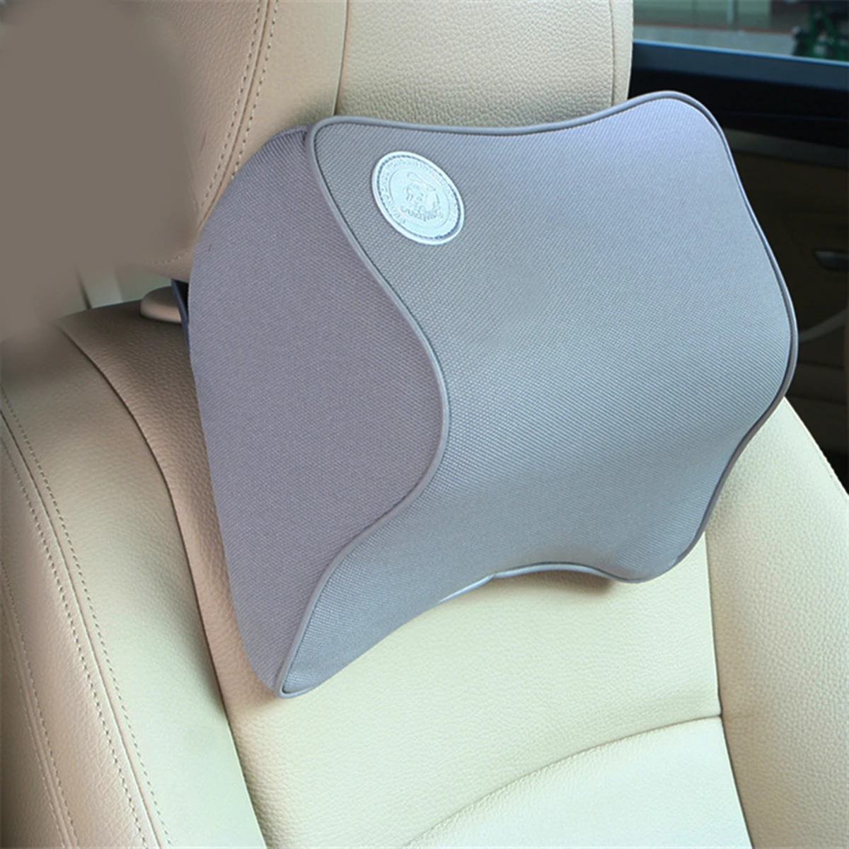 1 шт. подушка для шеи из искусственной кожи автомобиля пены с эффектом памяти