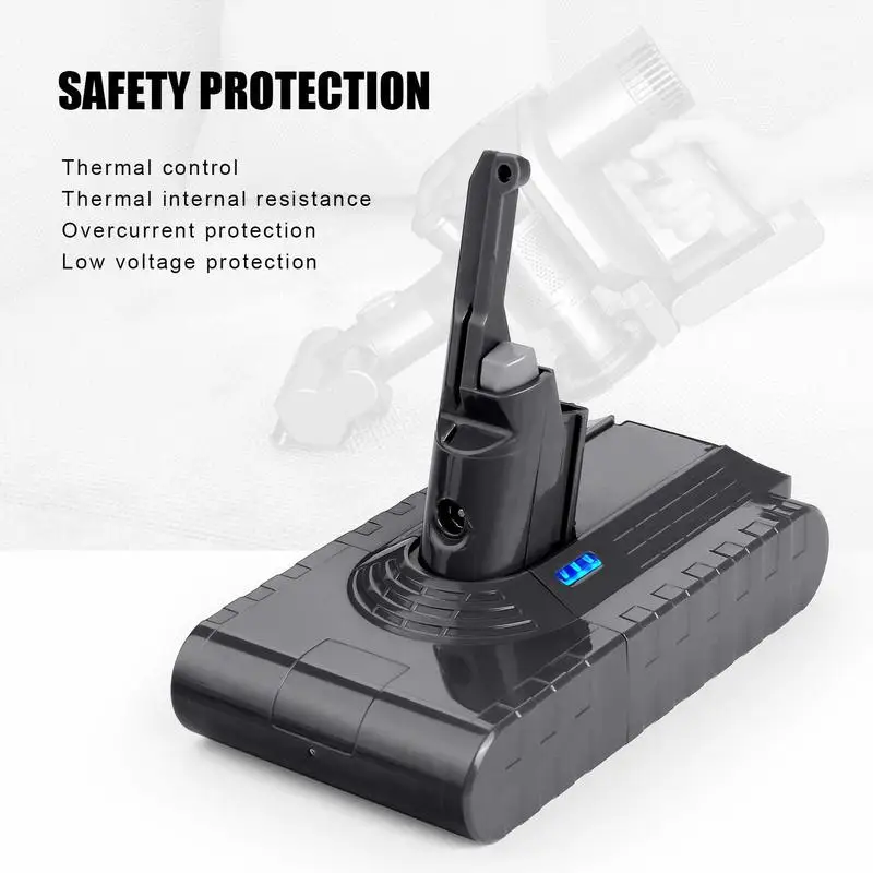 

4000mAh 21.6V Power Tool Battery Li-ion Replacement Battery For Dyson V8 Battery Absolute /Fluffy/Animal/ Vacuum Cleaner Battery