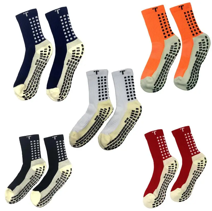 

mix order 2021/22 sales football socks non-slip football Trusox socks men's soccer socks quality cotton Calcetines with Trusox