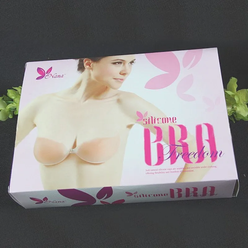 Self-adhesive Sexy Invisible Silicone strapless bra for girls free shipping 60 pcs/lot 166.3 USD