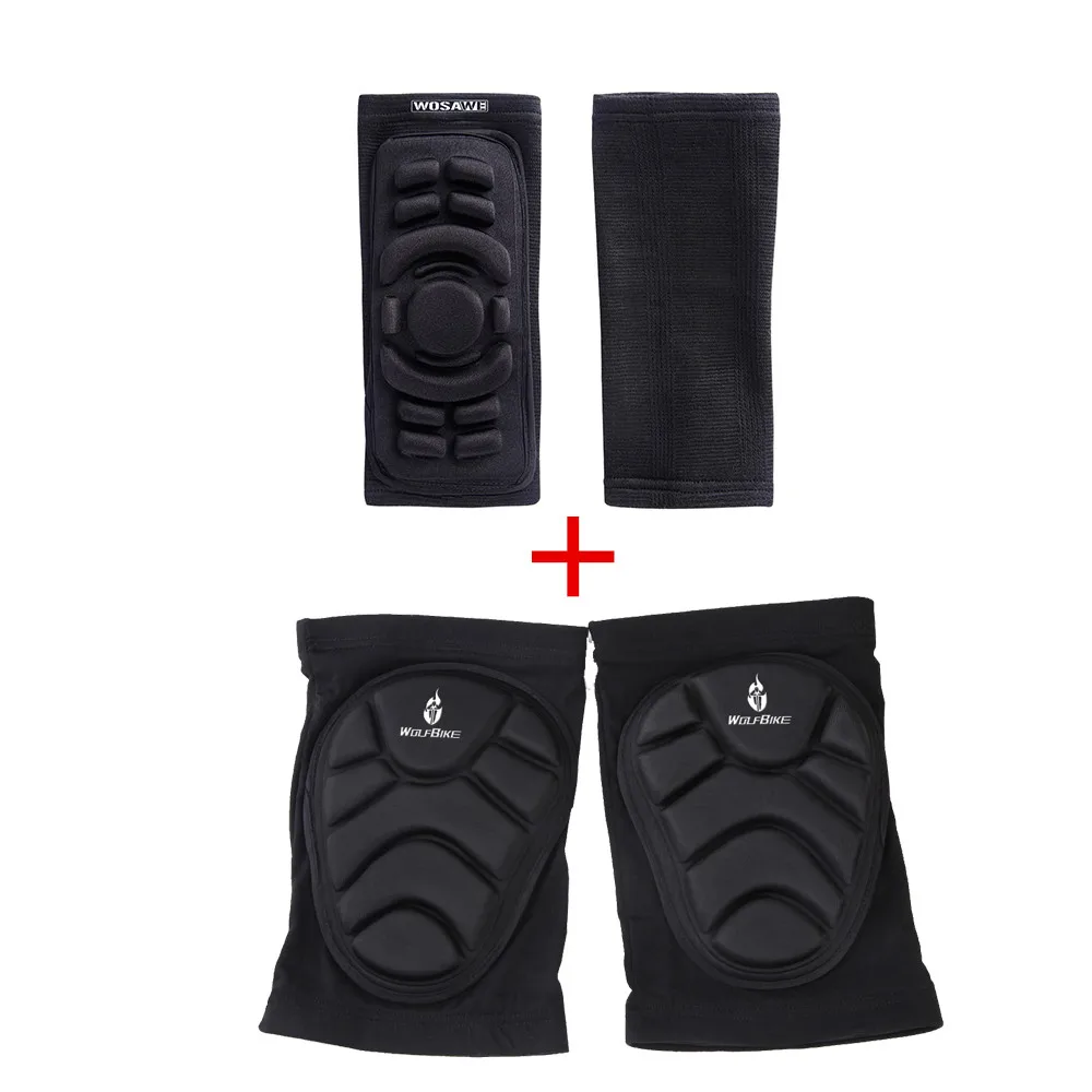 WOSAWE 4 шт. налокотники MTB DH велосипедный комплект защиты для езды на велосипеде