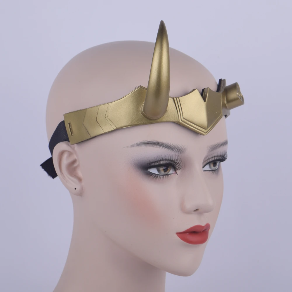 Loki рога для шлема головной убор женский Хэллоуина маска косплея Аксессуары