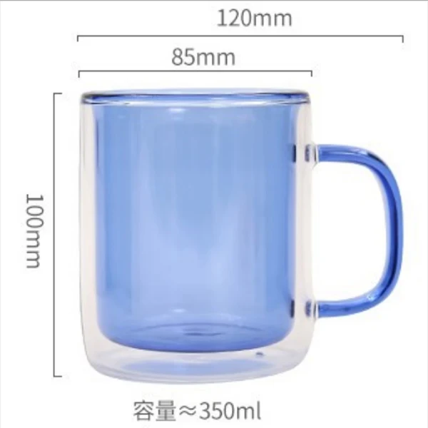 

Инновационная стеклянная чашка с двойными стенками в скандинавском стиле, термостойкая кружка для чая, кофе, латте, эспрессо, холодного чая,...