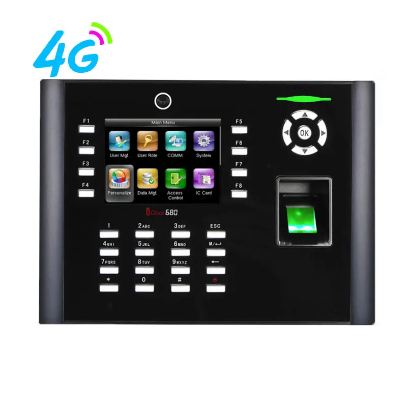 

ZK Iclock680 4G машина для посещения времени TCP/IP система контроля допуска к двери с камерой устройство записи бесплатное программное обеспечение