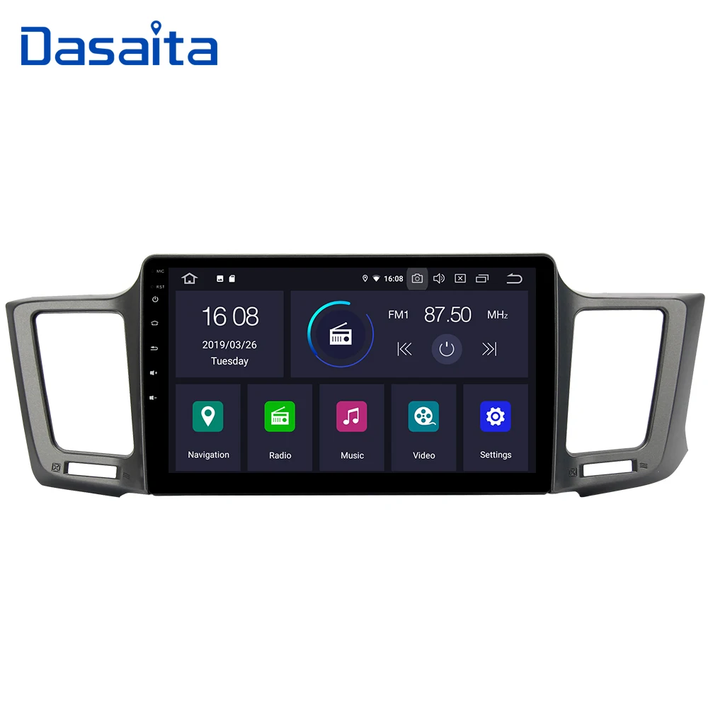 Dasaita Android 9,0 Автомобильный gps радио плеер для Subaru WRX 2013 с " ips сенсорный экран Авторадио 1 din Bluetooth WiFi