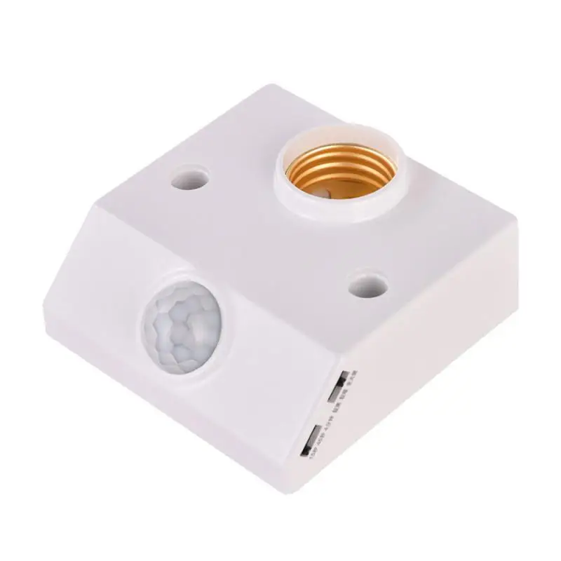 

MR-HWDZ001 PIR Sensor Detector E27 AC100-265V 50-60HZ Infrared IR Motion Sensor Lamp Holder Automatic Wall Light Holder Socket