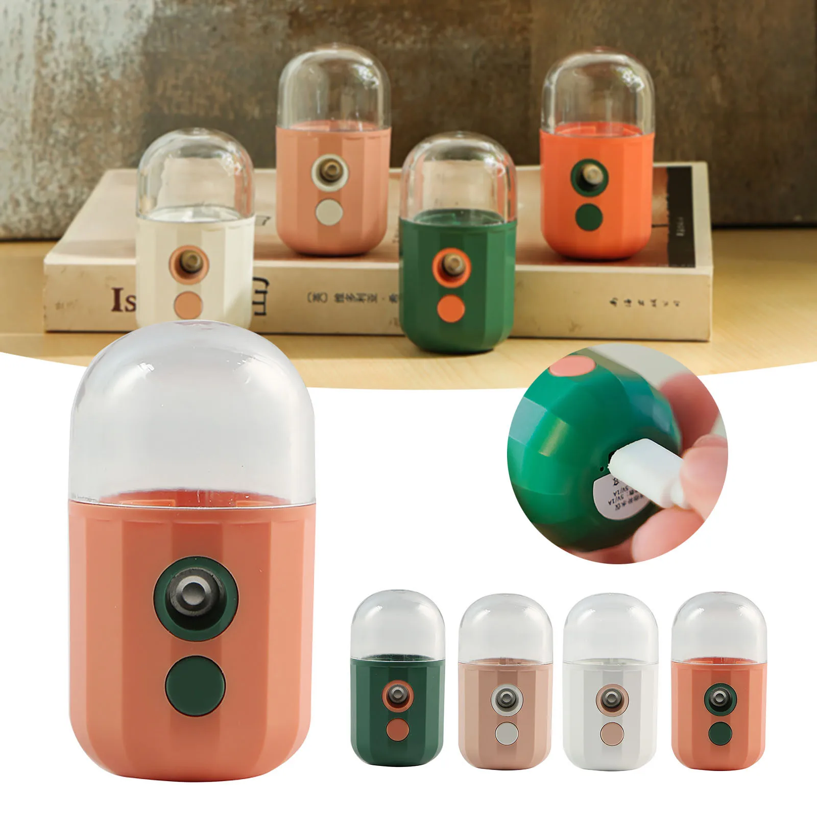 

Туман лица распылитель Usb увлажнитель Перезаряжаемые Объем резервуара для лекарственных средств уход за кожей лица увлажнение парохода Кр...