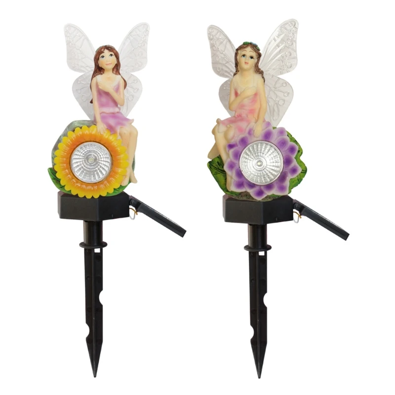 

X37E LED Sunflower Wisteria Flower Fairy Fiber LED Outdoor Garden Lights Patio Fence Ornament Light Garden Decoration