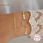 Автоклав Мода Круг короткий браслет 925 стерлингового серебра браслет для Женская Обувь Браслеты Ювелирные изделия Чехол для телефона на руку Joyero