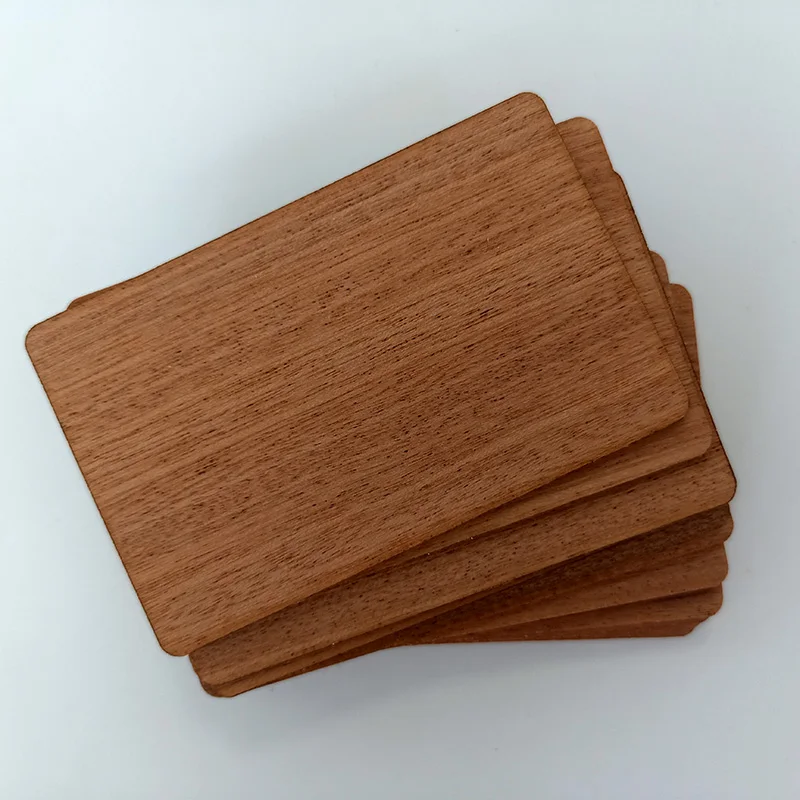 Фото 10 шт. дерева NFC Ntag213 Ntag216 RFID Sapele чистые ЦИФРОВЫЕ визитные карточки DIY ремесла лазерная гравировка новые материалы №2