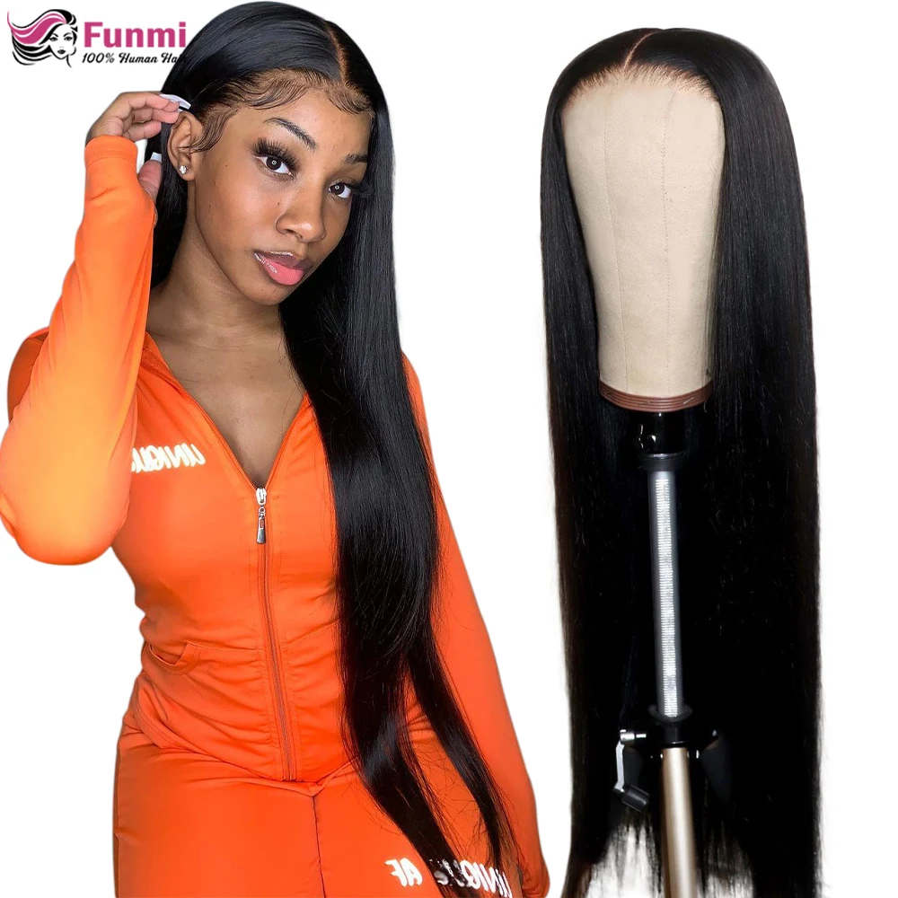 Длинные прямые Синтетические волосы на кружеве парик 28 30 32 34 36 38 40 дюймов