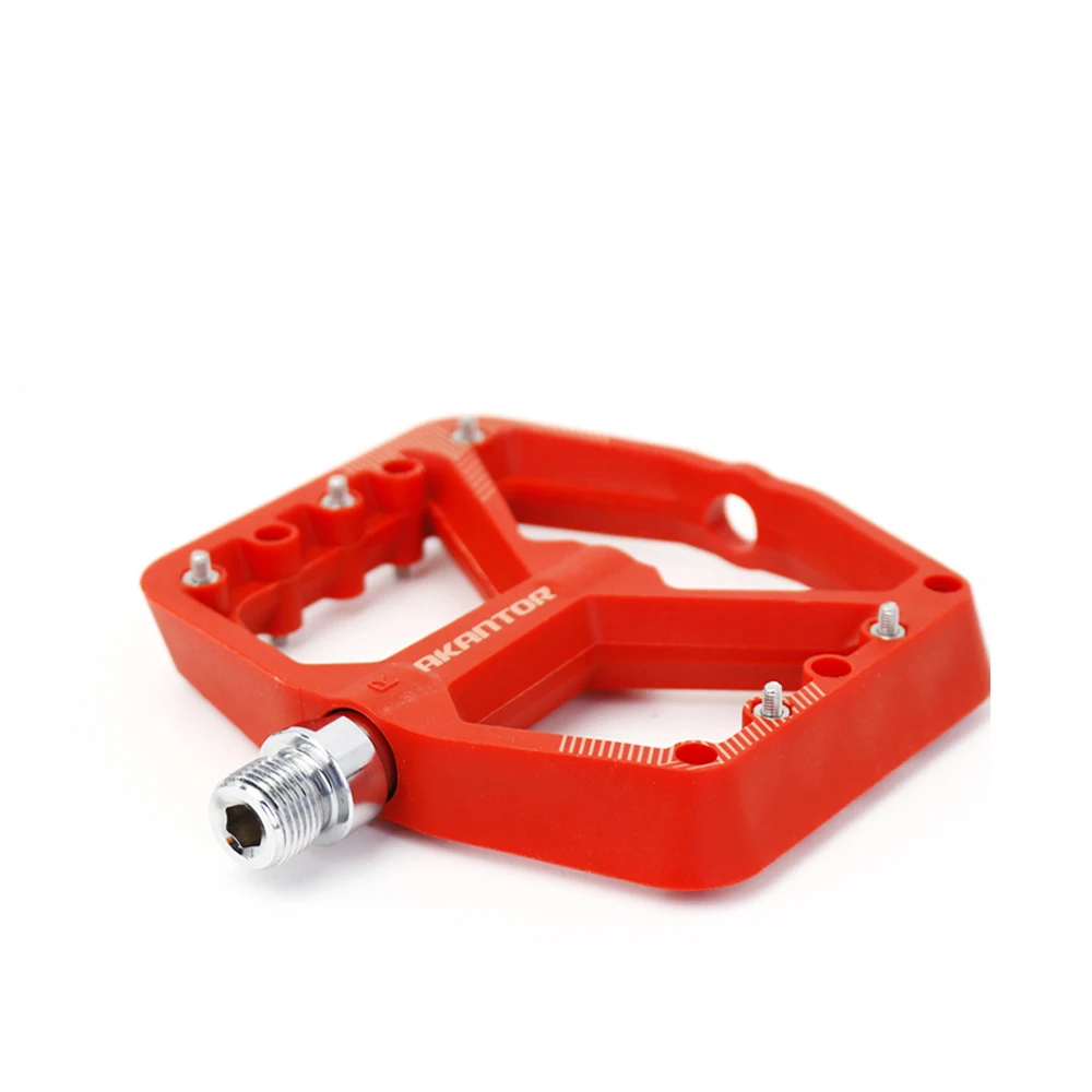 

Mountain Bike Pedal Bicycle Nylon Pedal Non-slip Wear-resistant Nylon Fiber Pedal Palin Bearing Cycling Accessories