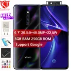 Vivo X27 Pro Elevating Camera 6. 7 дюймов, 32 МП, 8 ГБ, 256 ГБ, Восьмиядерный экран, отпечаток пальца, 4G, 2019