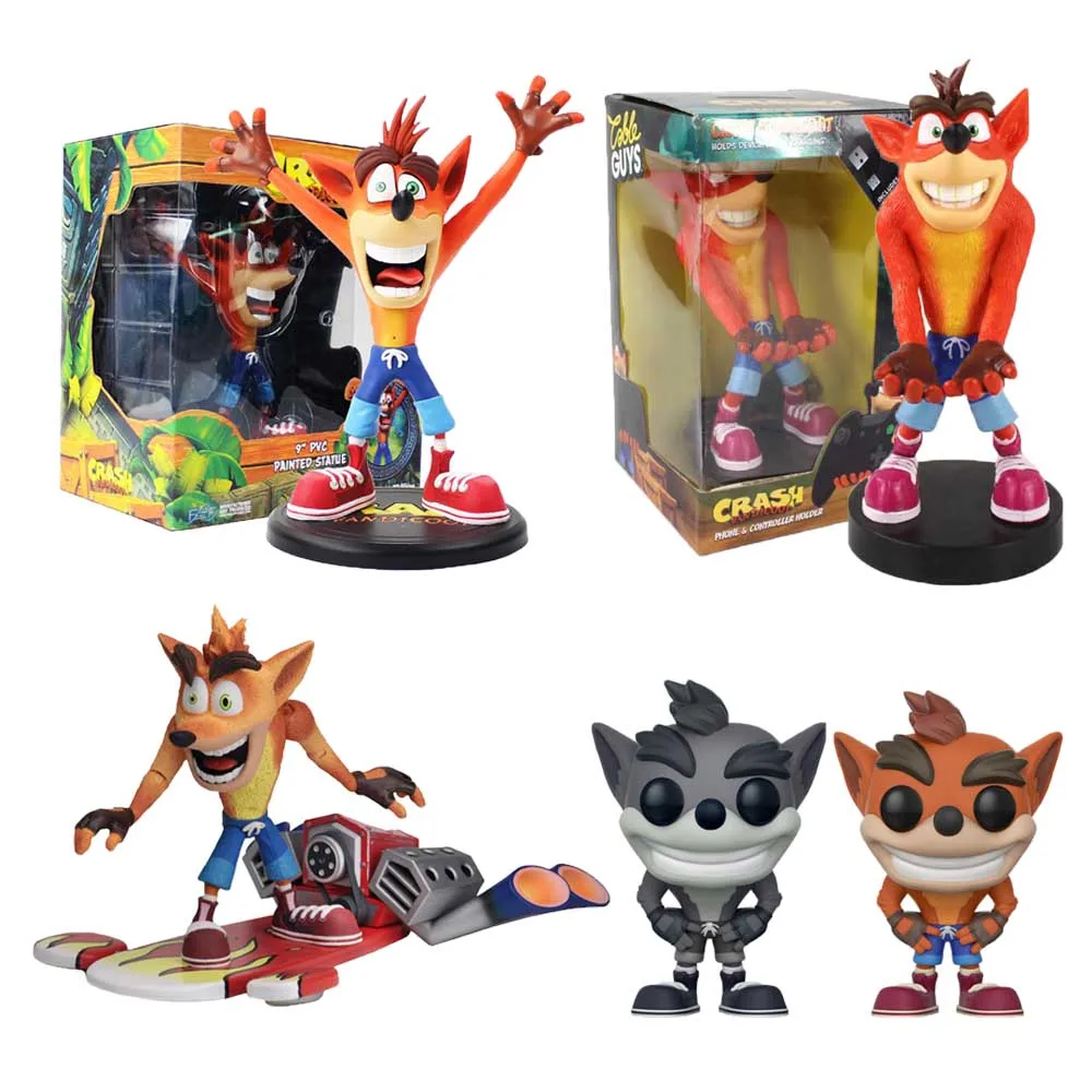 10 23 см NECA аварийная фигурка Bandicoot игрушки для телефона с изображением волка