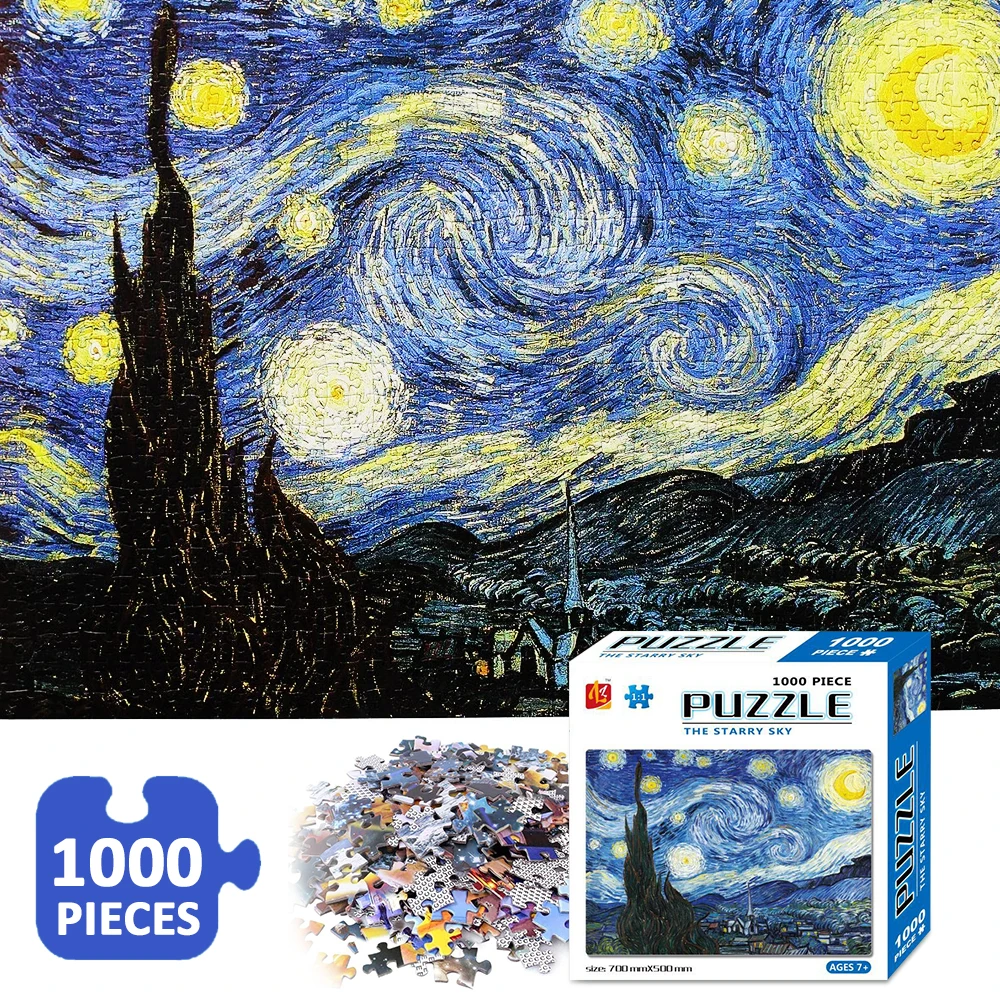 

Puzzles 1000 Pieces Jigsaw Puzzles 70x50cm landscape Picture Wooden Assembling Puzzles Toys For Adults Children Kids Play games