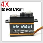 Цифровой сервопривод 4 шт.лот EMAX ES9051 ES9251 4g, пластиковый механизм, крутящий момент 0,8 кг для 3D F3P самолетов, оптовая продажа, Прямая поставка