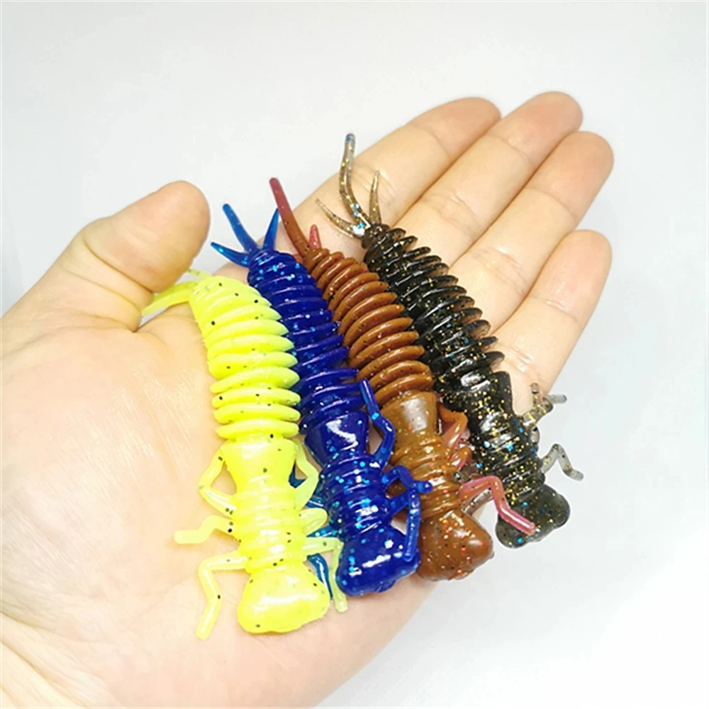 

10PCS Hot Sale Artificial Crankbait Fishing Lures, 5.5cm1.2g / 7.5cm3g / 10cm7g Soft Bait, for Minnows, Swimming, Wobbler,