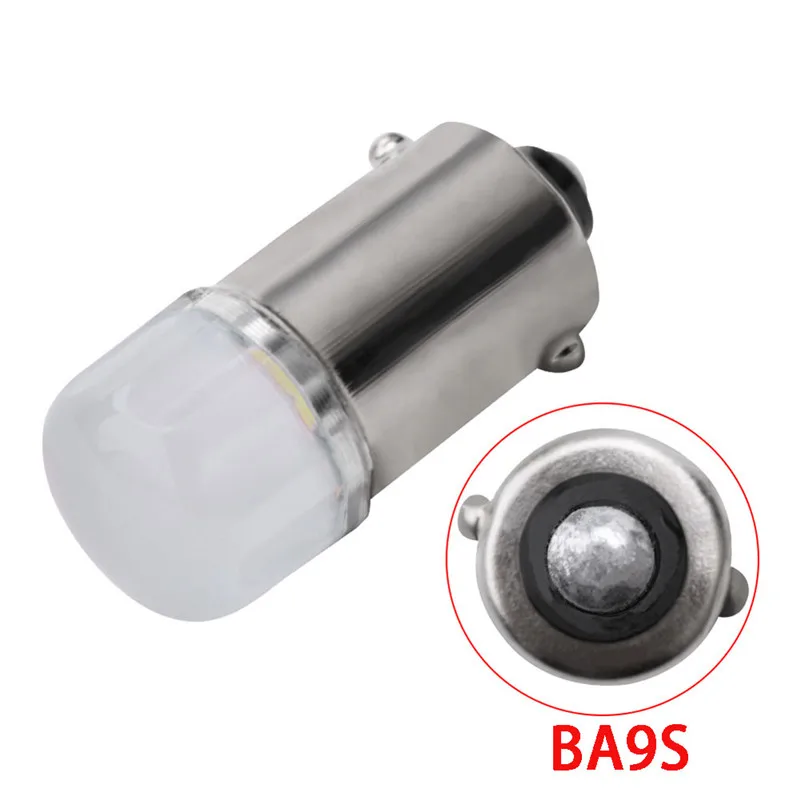 

2 pcs Super Bright 12V Car Led Light BA9S Ceramic COB LED Bulbs BA9S T4W Car License Plate Light Reading Lamp White