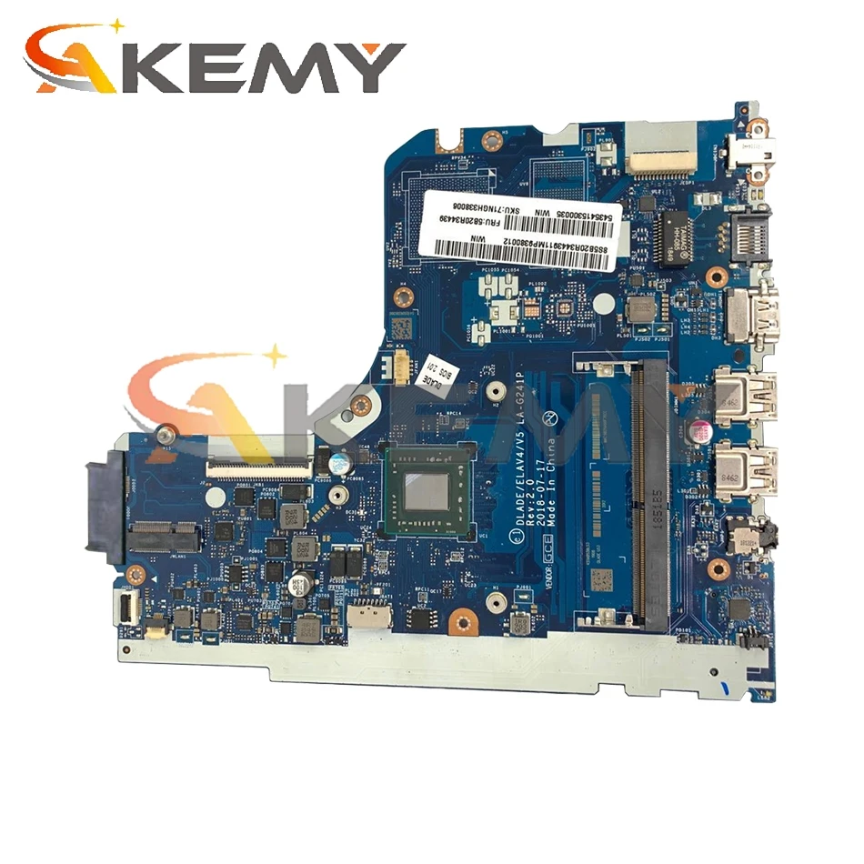 Verkauf Für Lenovo 130-14AST Laptop Motherboard LA-G241P Motherboard FRU: 5B20V27767 A6-9225 CPU 100% Test Arbeit Mainboard