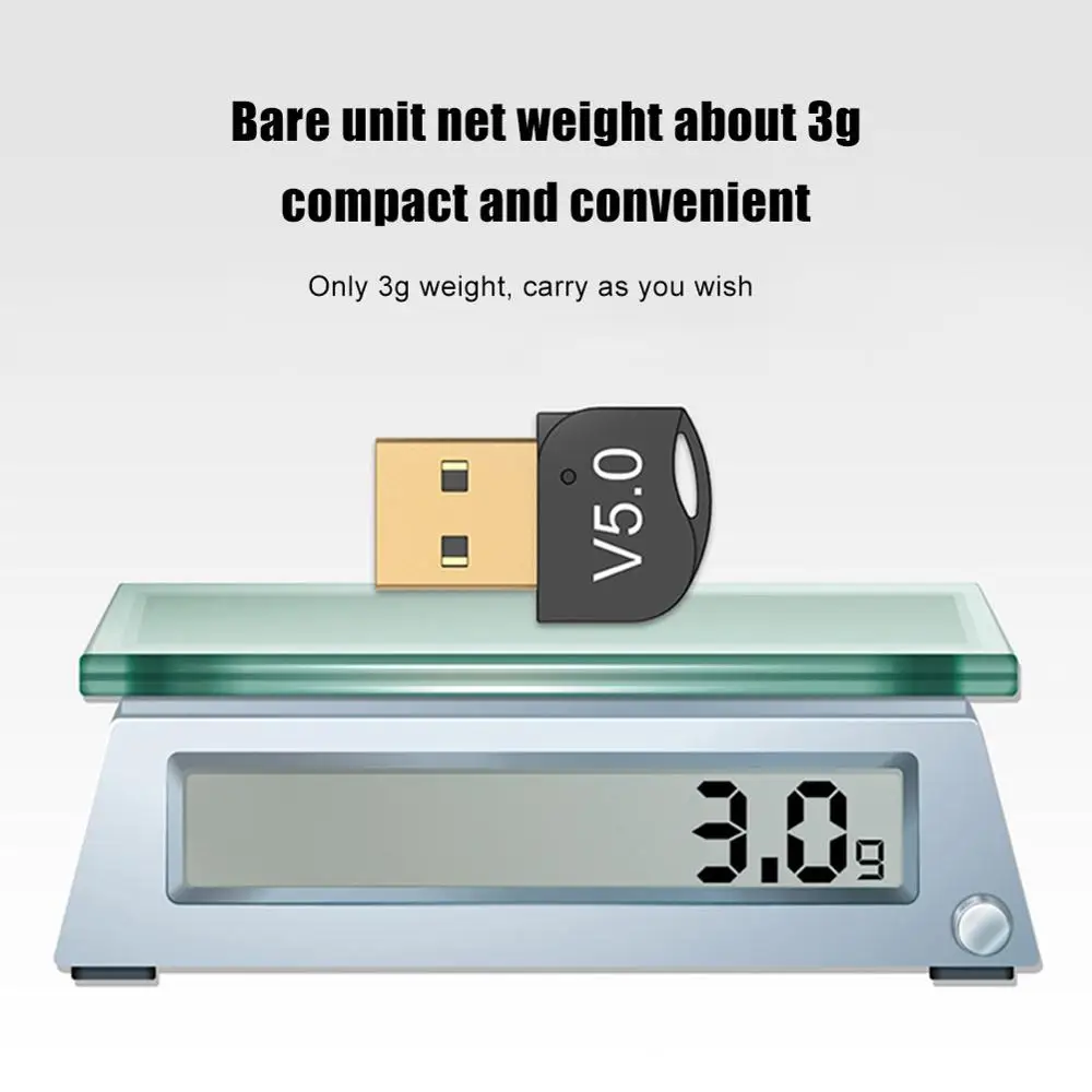 USB Bluetooth адаптер 5 0 аудио приемник поддерживает Win8/10 компьютер беспроводной