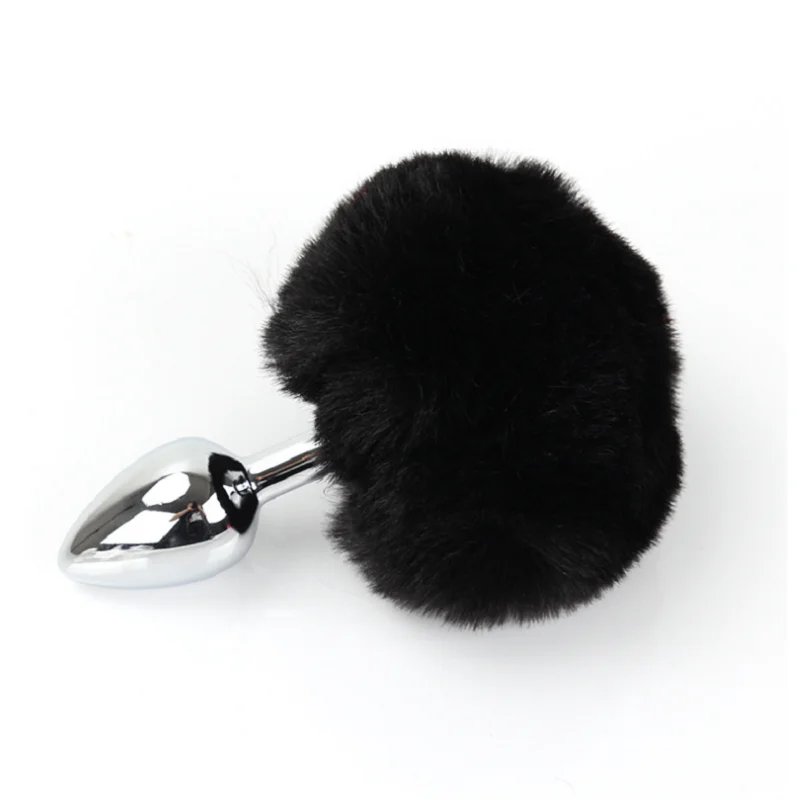 Анальная пробка Khkexia мяч из кроличьей шерсти для мужчин и женщин игрушки геев