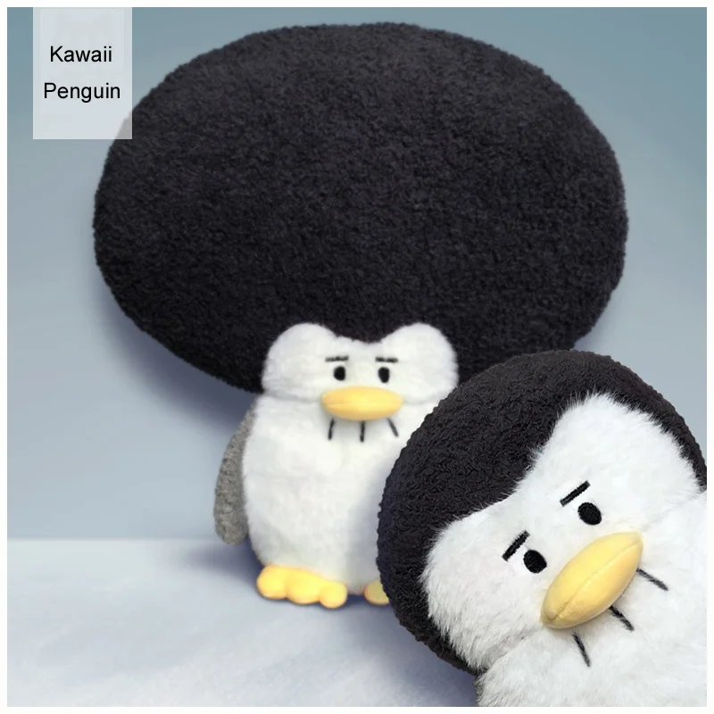 

Новинка Kawaii декор комнаты пингвин плюшевые игрушки детские игрушки мягкие животные афро Мягкий Пингвин с грустным настроением M L
