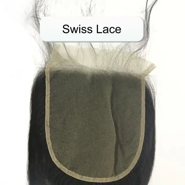 Swiss lace 5x5 Объемная волна 5x5 прозрачное кружево Закрытие бразильские необработанные девственные человеческие волосы свободная часть натуральный цвет Предварительно сорванные 130% плотность - Цвет: Swiss lace 5x5