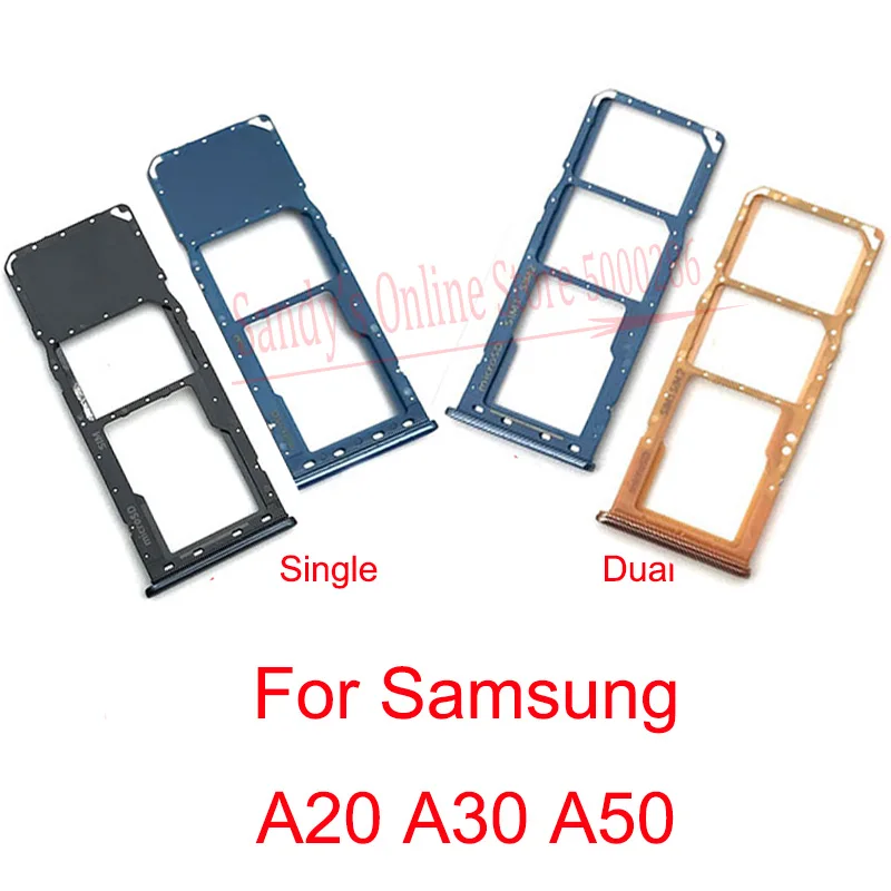 2 шт. держатель для sim карт Samsung Galaxy A20 A30 A50 A205 A305 A505 A305F A505F слот картридера