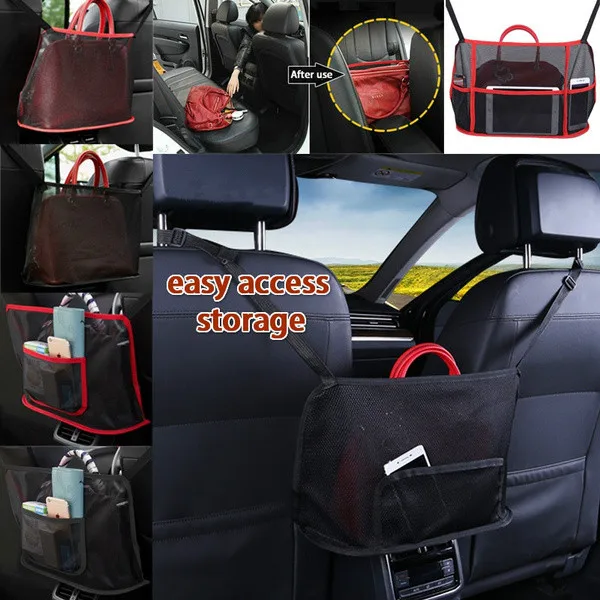 Автомобильный сетчатый Карманный держатель для сумки документов телефона