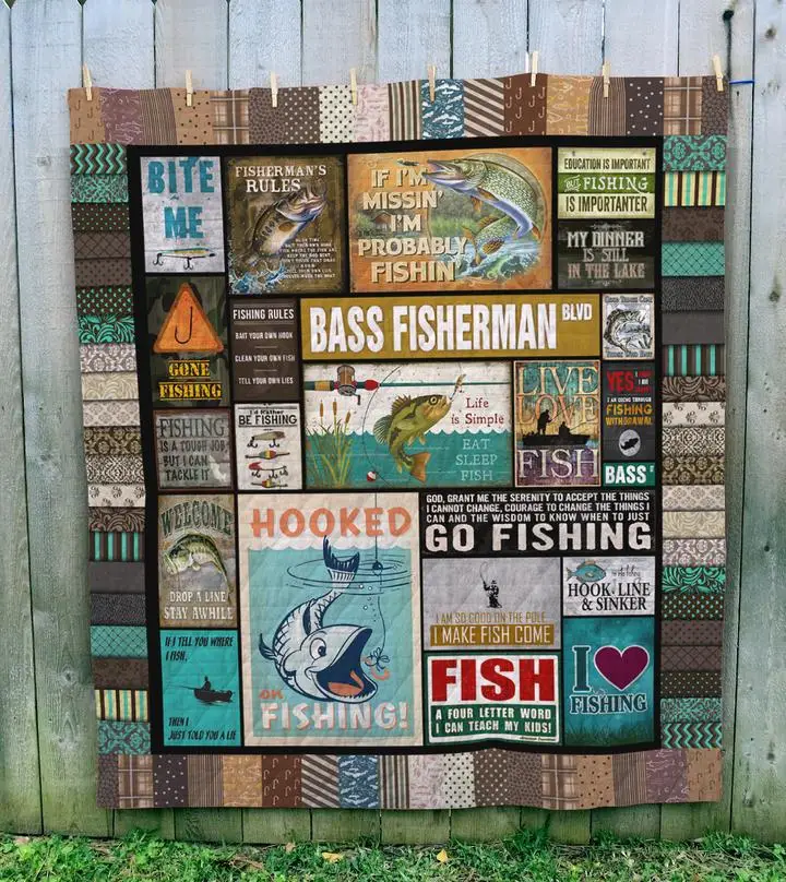 Покрывало для дивана с принтом рыбы и рыбалки пододеяльник детей взрослых теплые