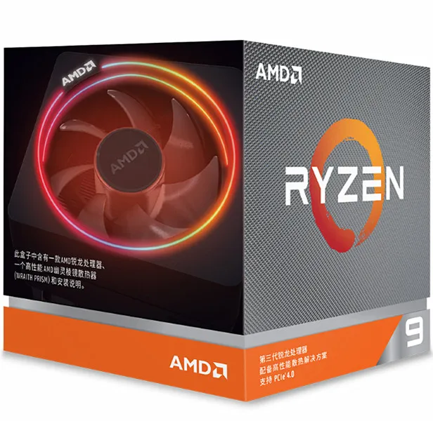 Процессор AMD Ryzen 9 3900X R9 3900X3,8 GHz 12 nucleos 24 hilos procesador de cpu 7NM L3 = 64M AM4 con ventilador enfriador