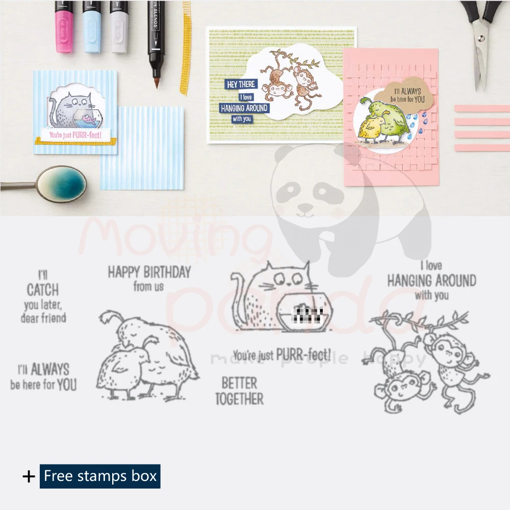 

MP479 CATCH YOU Metal Cutting Dies and Stamps Clear Silicone Stamps for Scrapbooking Decor and Card Making Embossing Craft