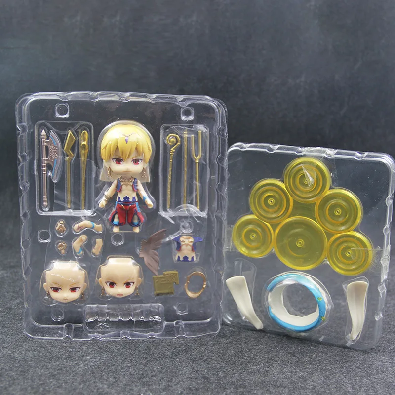 10cm Anime Fate Grand Order Gilgamesh Cute Figure Model Toys FGO Action Figure Collectible with Box images - 6